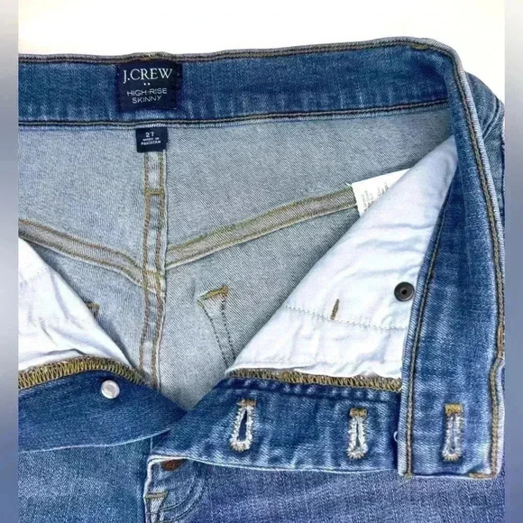 J Crew Womens High Rise Skinny Jeans Size 27 - Picture 5 of 8